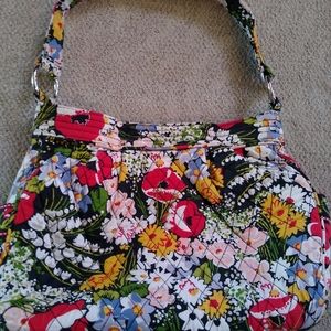 Vera Bradley Poppy Fields Floral Shoulder Bag